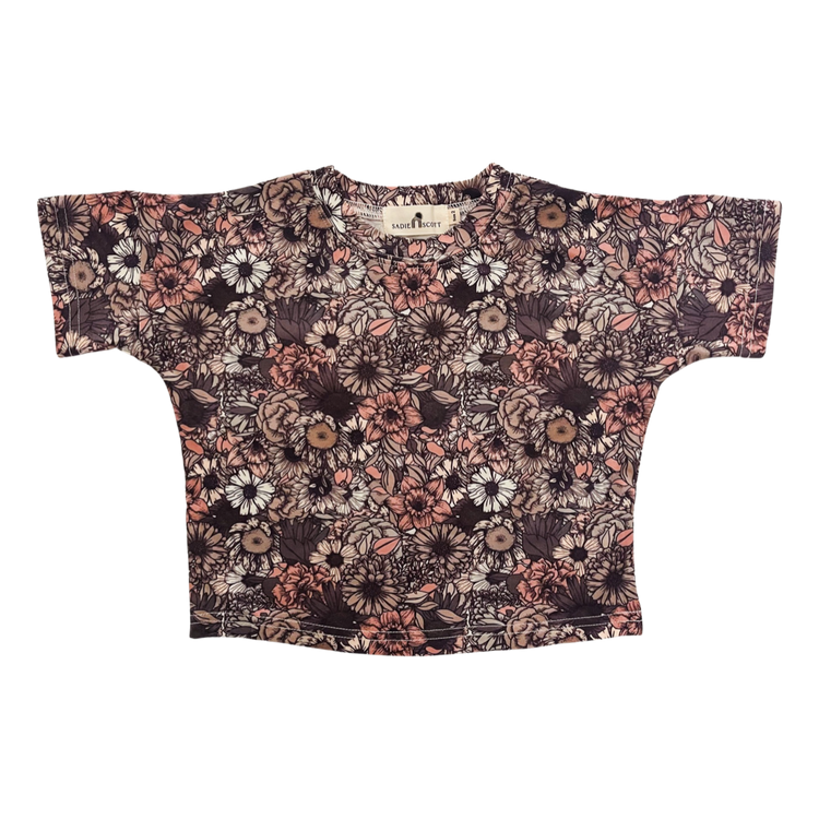 Over-sized Tee | Moody Floral | Cotton