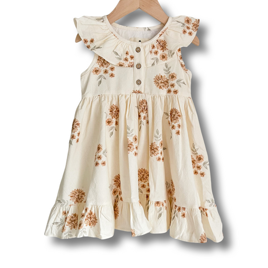 Midi Jayne Dress | Vintage Floral | Linen